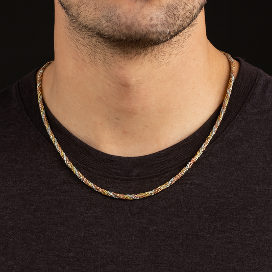 Tricolor Twist Chain for Men and Women