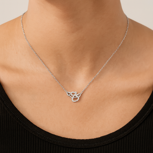 Elegant Swan Silver Pendant