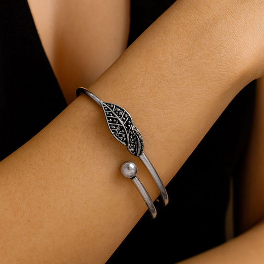 Brown Beaded CZ Bracelet