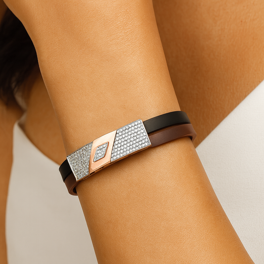 Infinity Heart CZ Bracelet