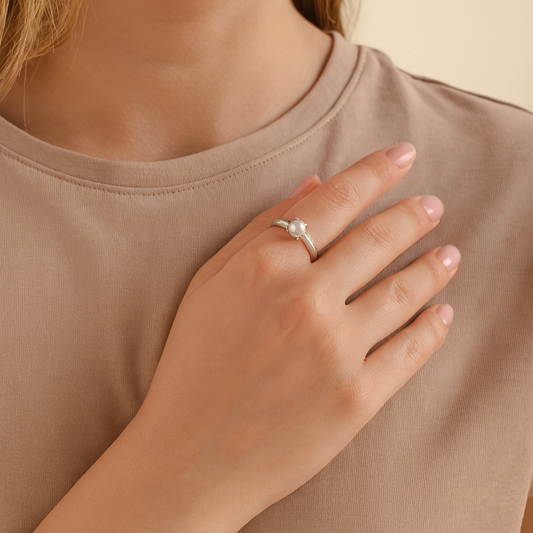 Pearl Eye Elegance Ring