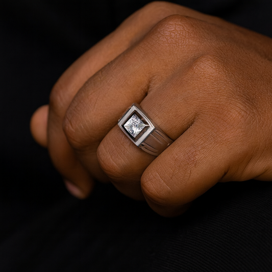 Bold Bezel Solitaire Ring