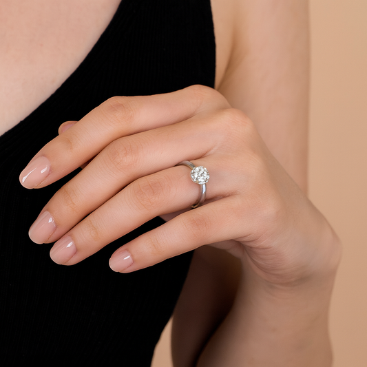 Blossom Stone Petal Ring