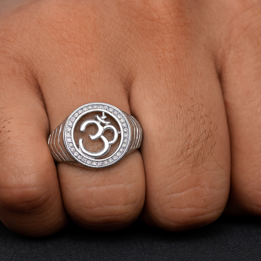 Om Symbol Spiritual Ring