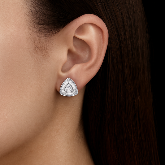 Triangle Crystal Studs