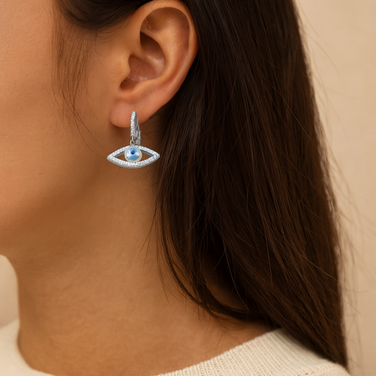 Evil Eye Sparkle Hoop