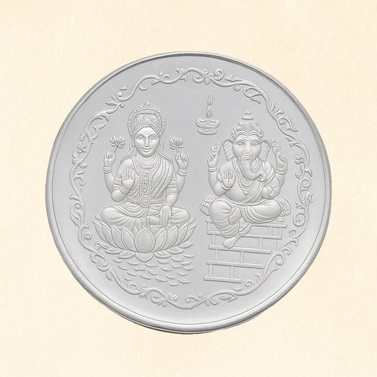 Laxmi Ganesh Pure Silver Coin