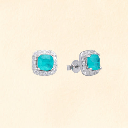 Emerald Halo Studs