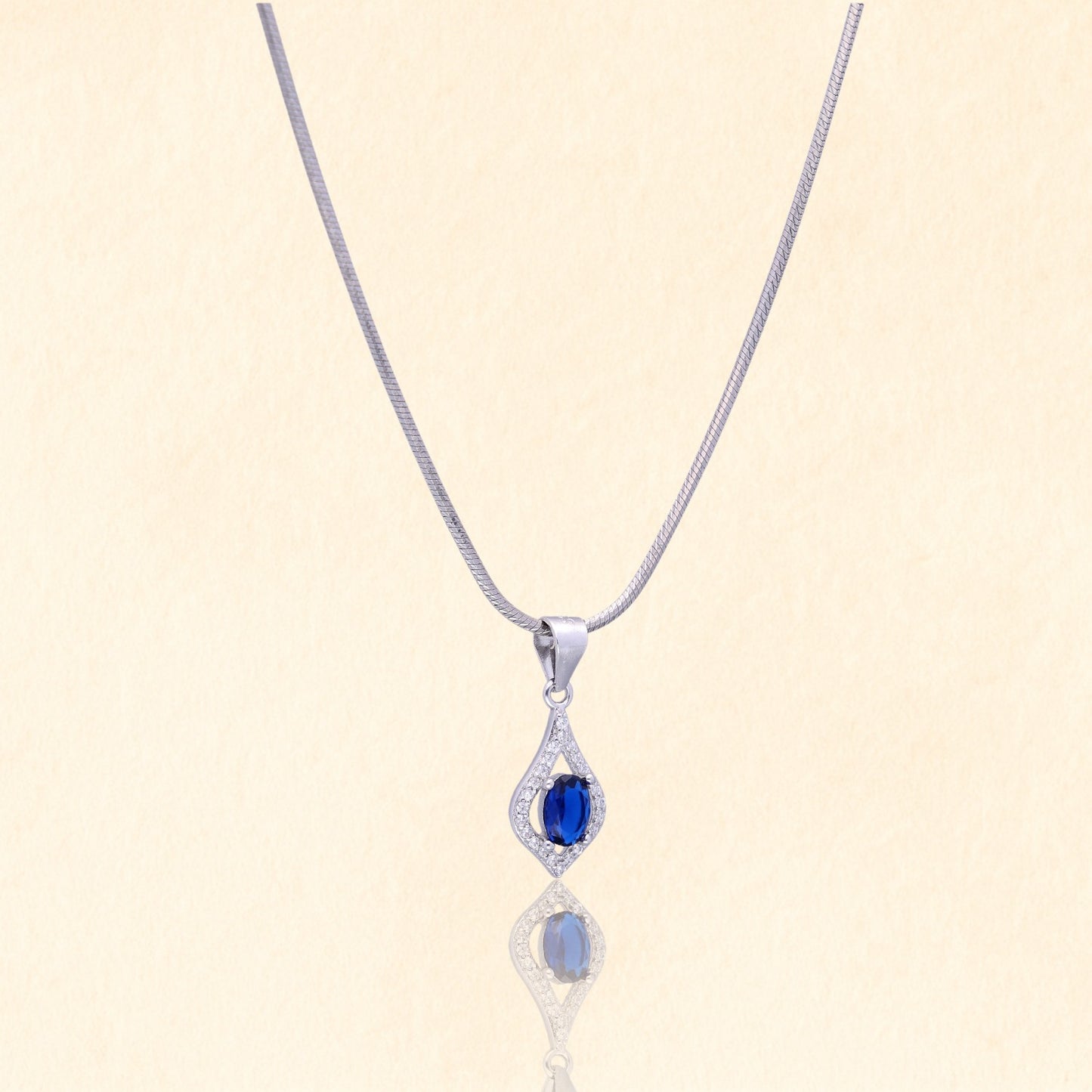 Blue Drop Pendant Set