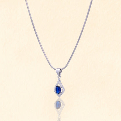Blue Drop Pendant Set