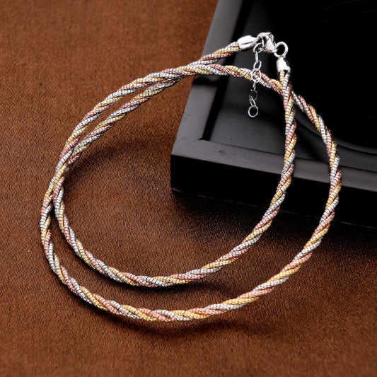 Tricolor Twist Chain for Men and Women