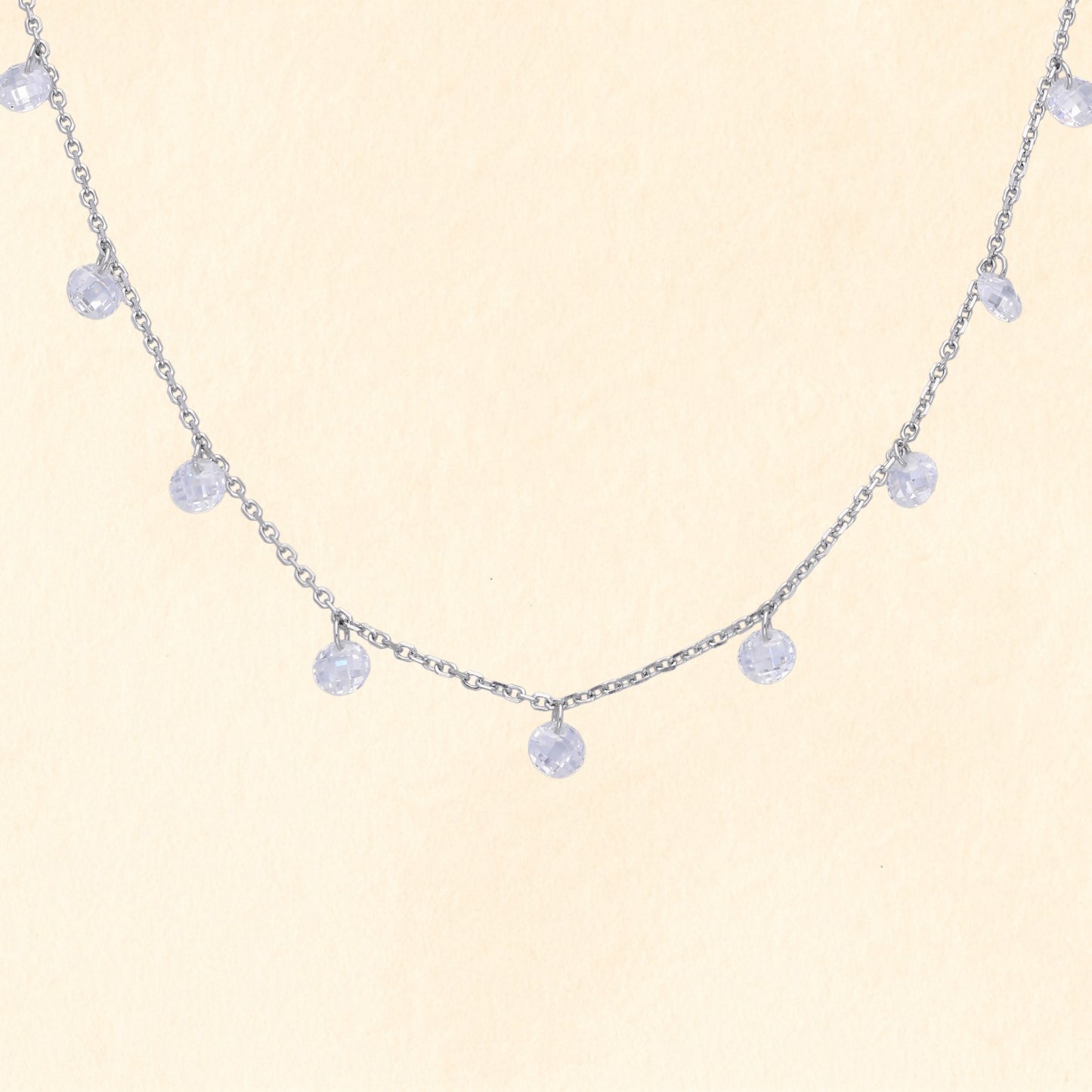 CZ Stone Drop Chain