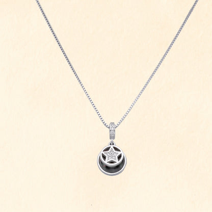 Moon & Star Pendant with Chain