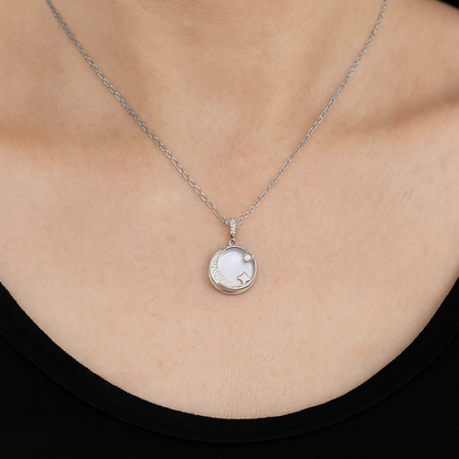 Moon Star Silver Pendant
