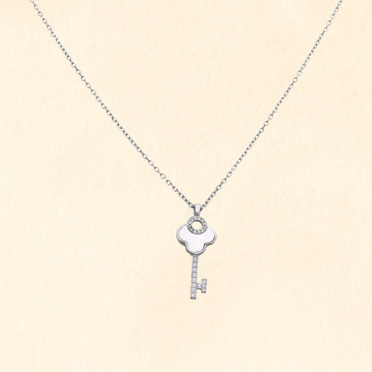 Key Charm Silver Pendant