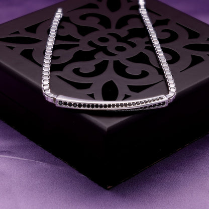 Oxidized Box Chain Bracelet