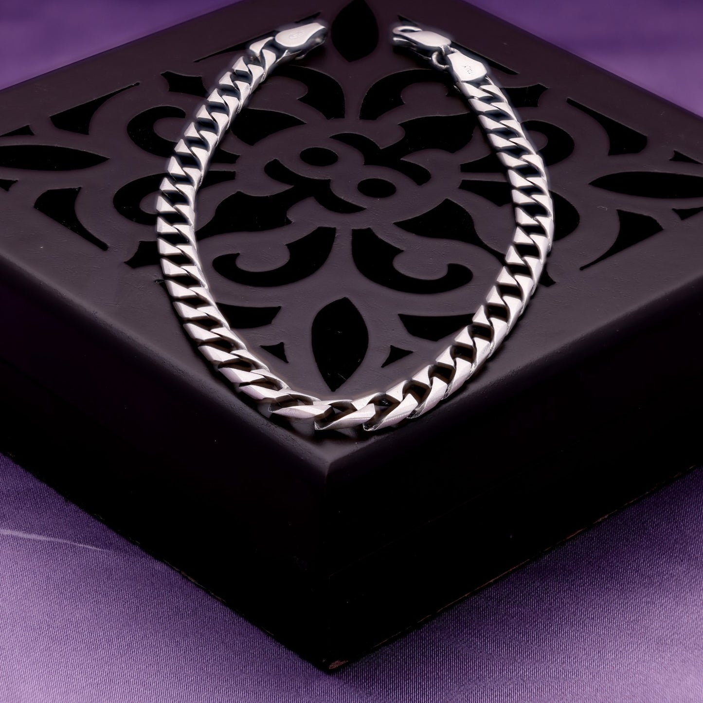 Flat Rope Silver Bracelet