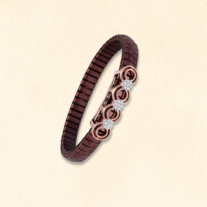 Floral Mesh Contemporary Bracelet