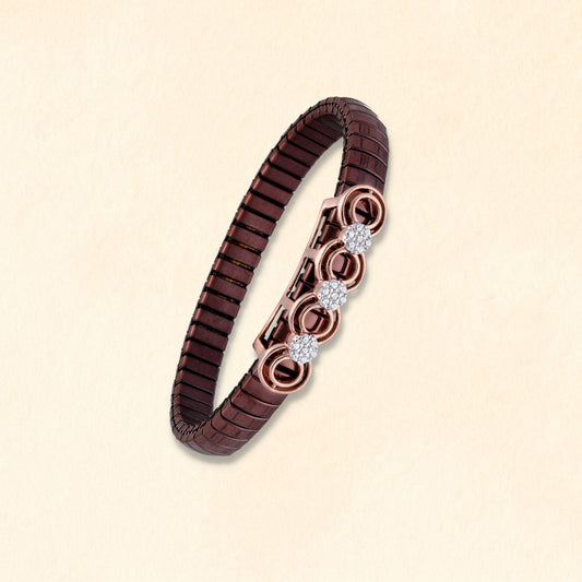Floral Mesh Contemporary Bracelet