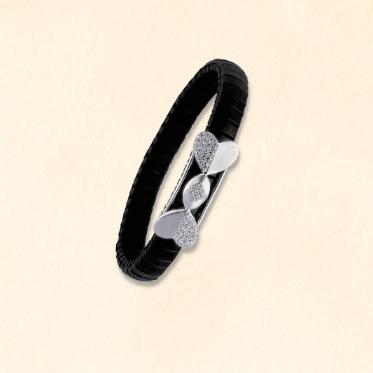 Layered Rose Geometric Bracelet
