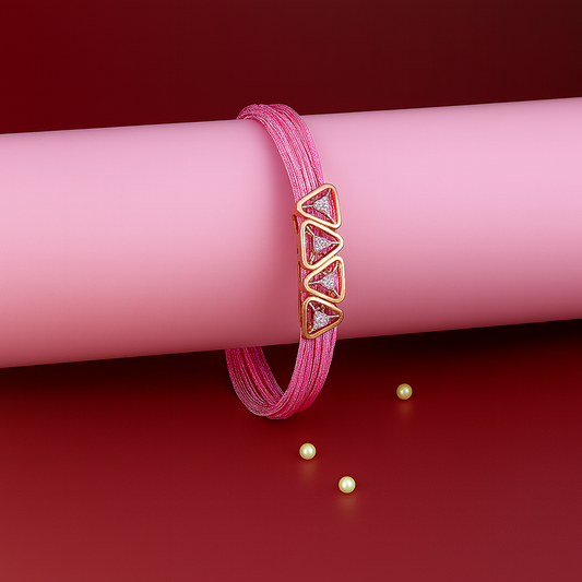 Textured Leaf-Inspired Bracelet