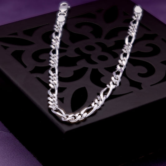 Dual Link Designer Silver Men's Bracelet