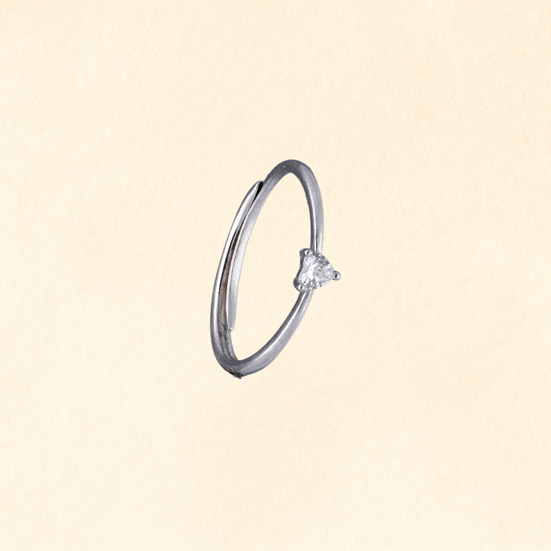 Petite Heart Sparkle Ring