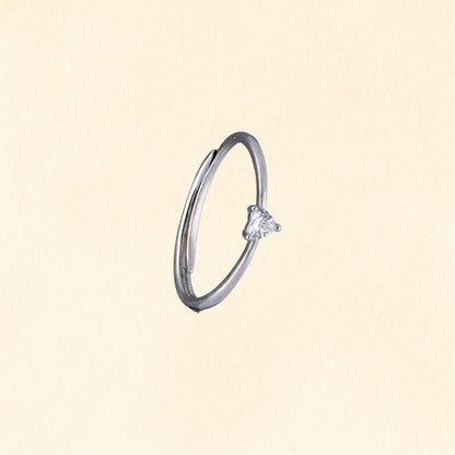 Petite Heart Sparkle Ring