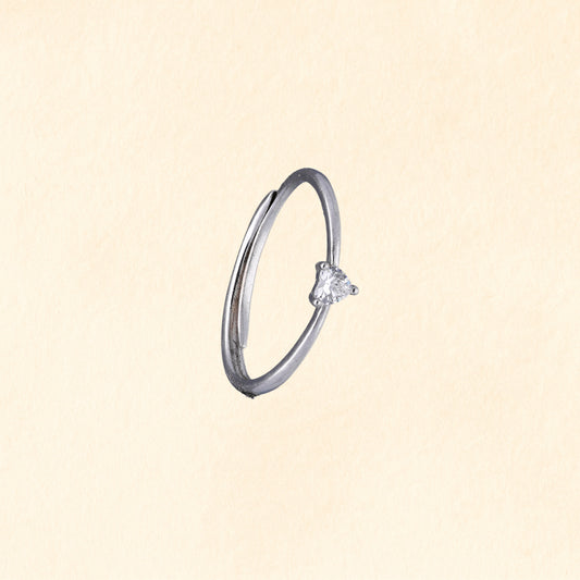 Petite Heart Sparkle Ring