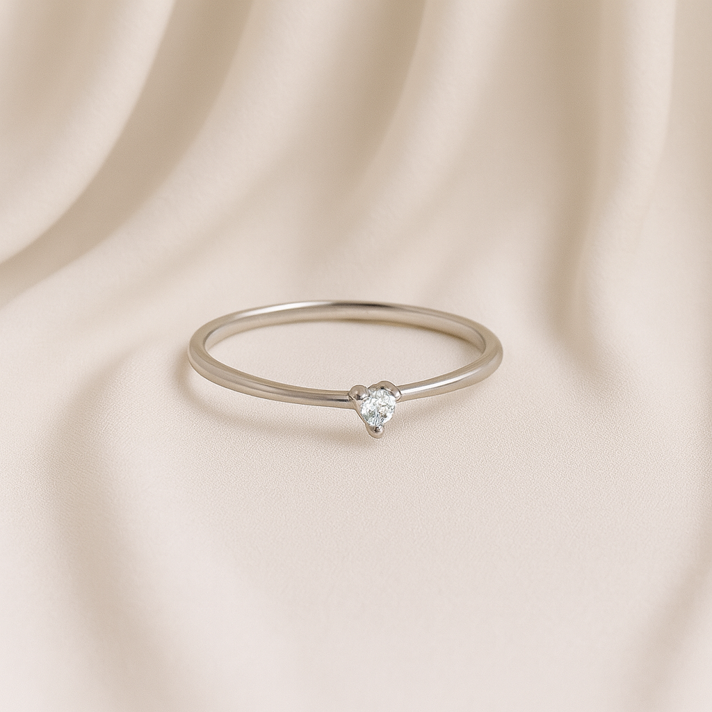 Petite Heart Sparkle Ring