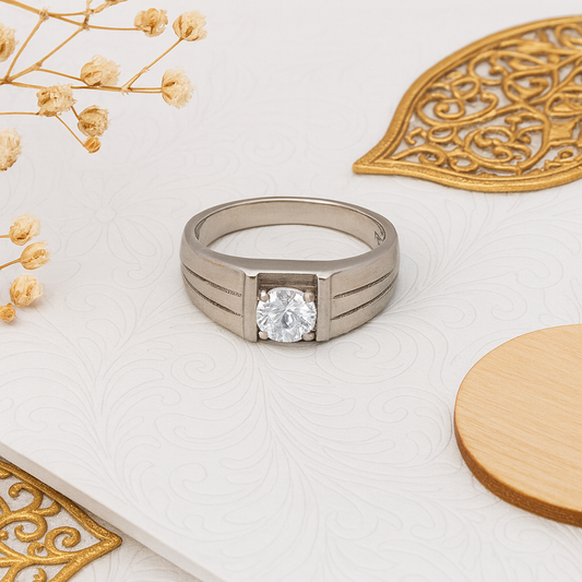 Classic Solitaire Band for Men