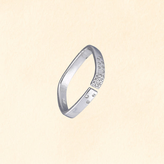 Square Pavé Detail Ring