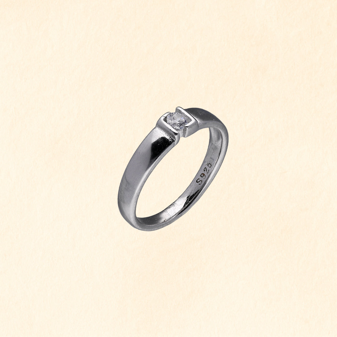 Modern Channel Set Ring