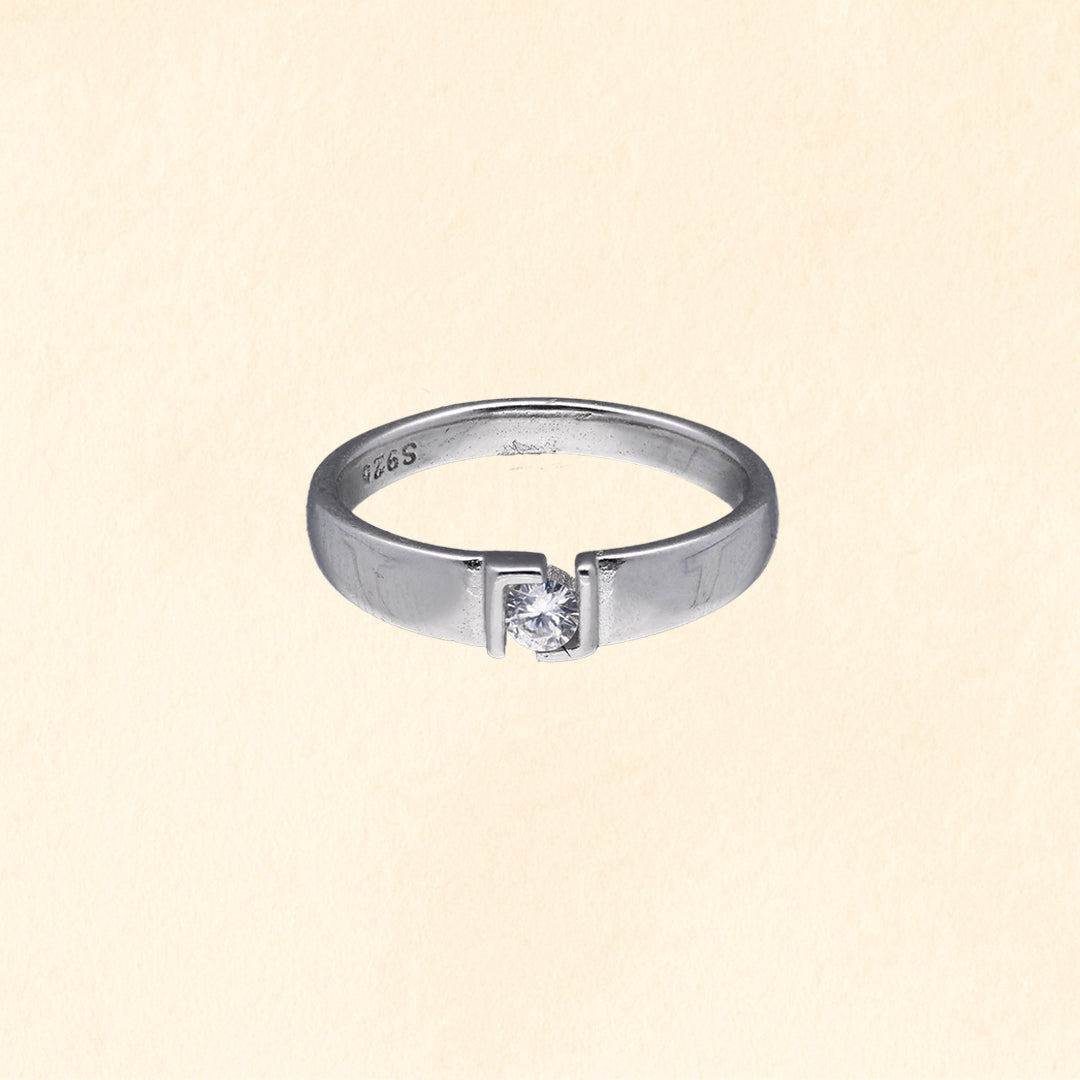 Modern Channel Set Ring