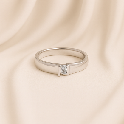 Modern Channel Set Ring