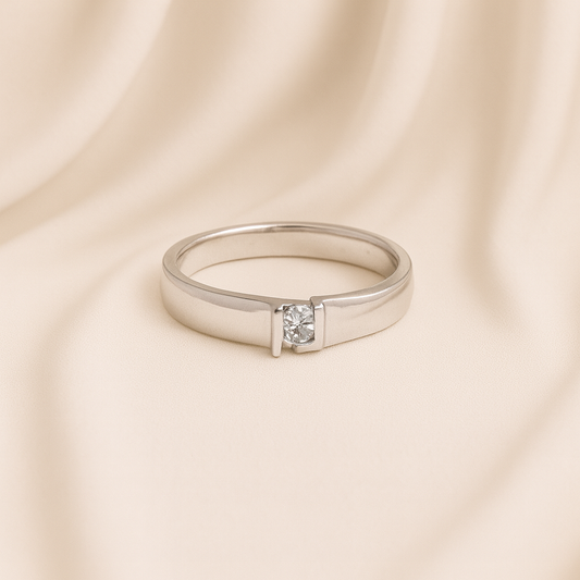 Modern Channel Set Ring