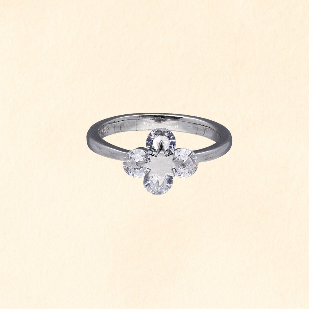 Floral Spark Cluster Ring