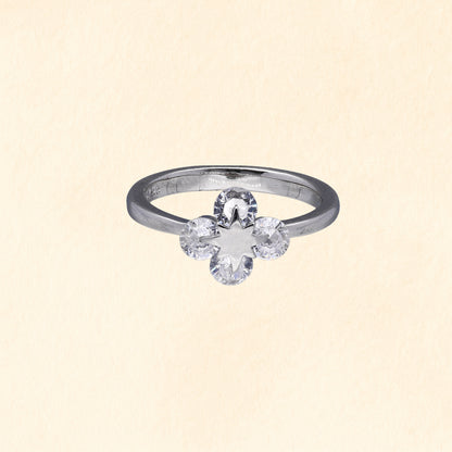 Floral Spark Cluster Ring