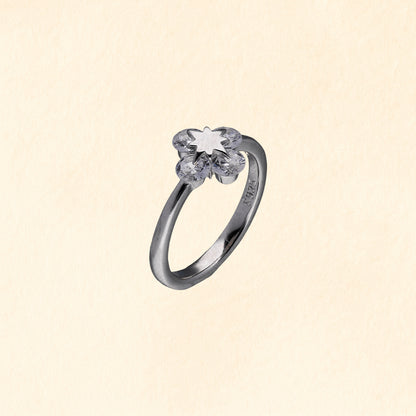 Floral Spark Cluster Ring