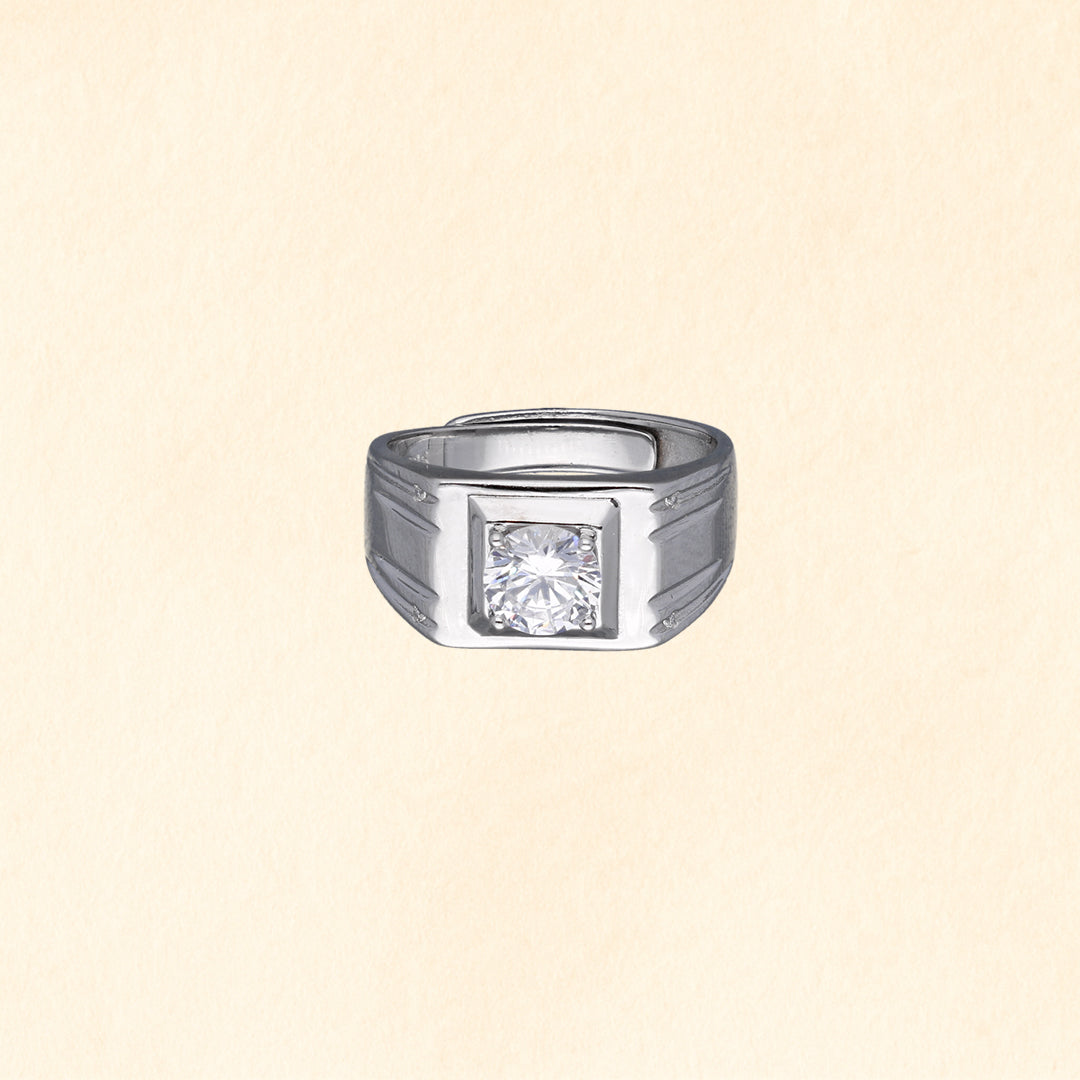 Bold Bezel Solitaire Ring
