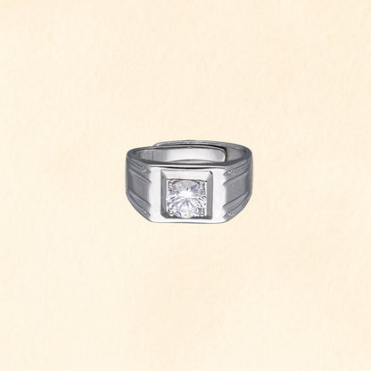 Bold Bezel Solitaire Ring