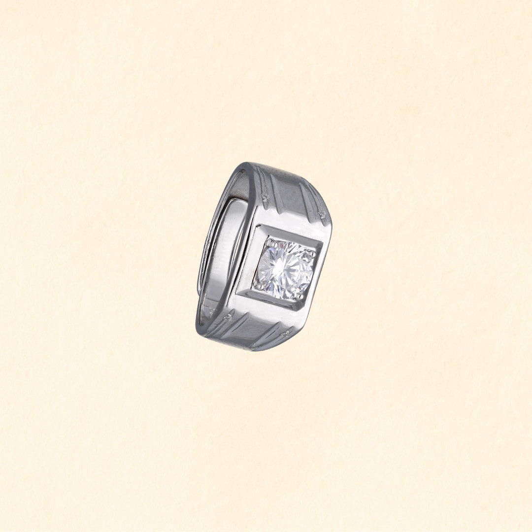 Bold Bezel Solitaire Ring