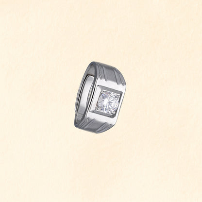 Bold Bezel Solitaire Ring