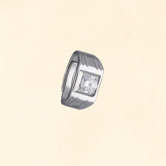 Bold Bezel Solitaire Ring