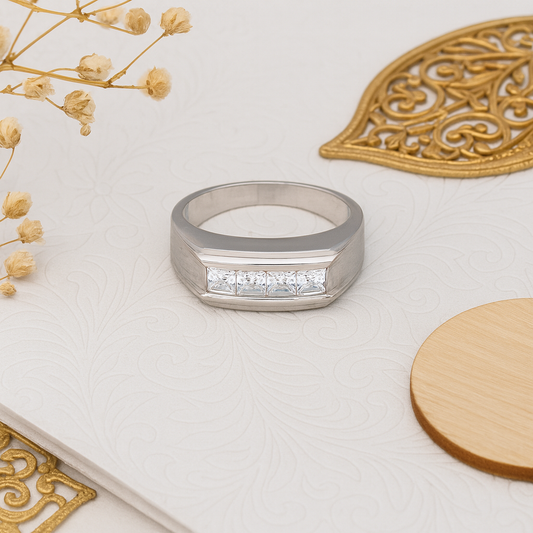 Crown Emblem Statement Ring