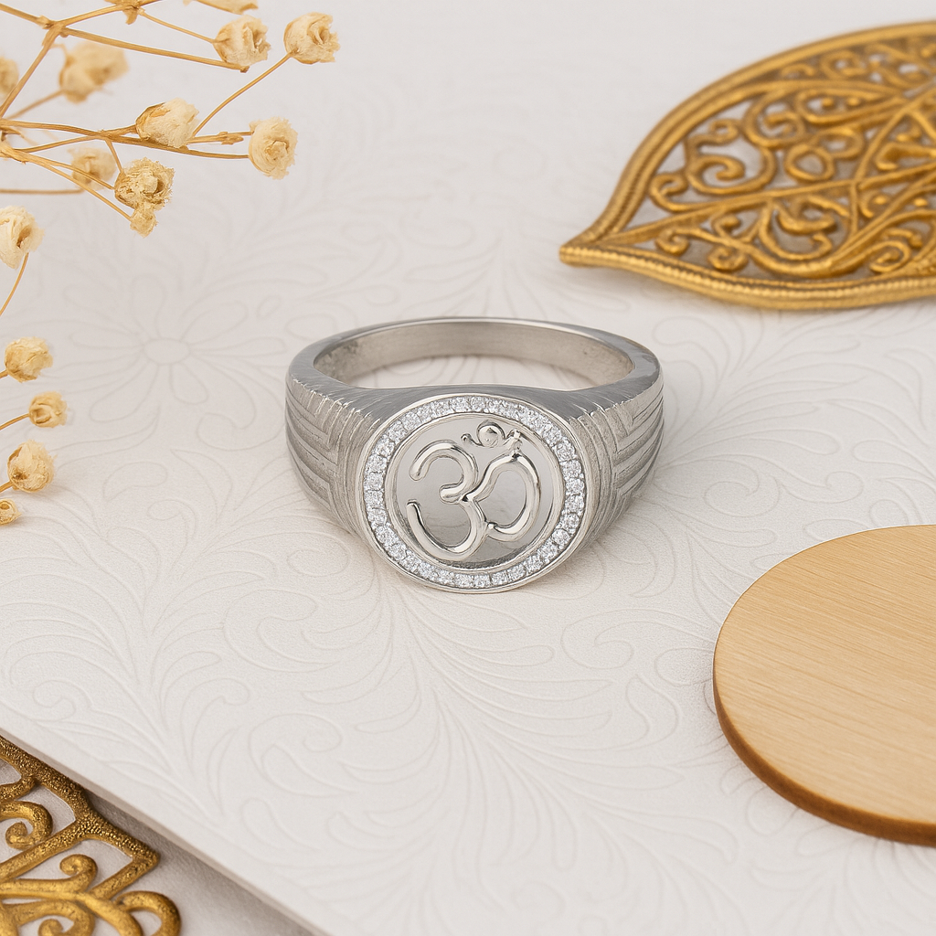 Om Symbol Spiritual Ring