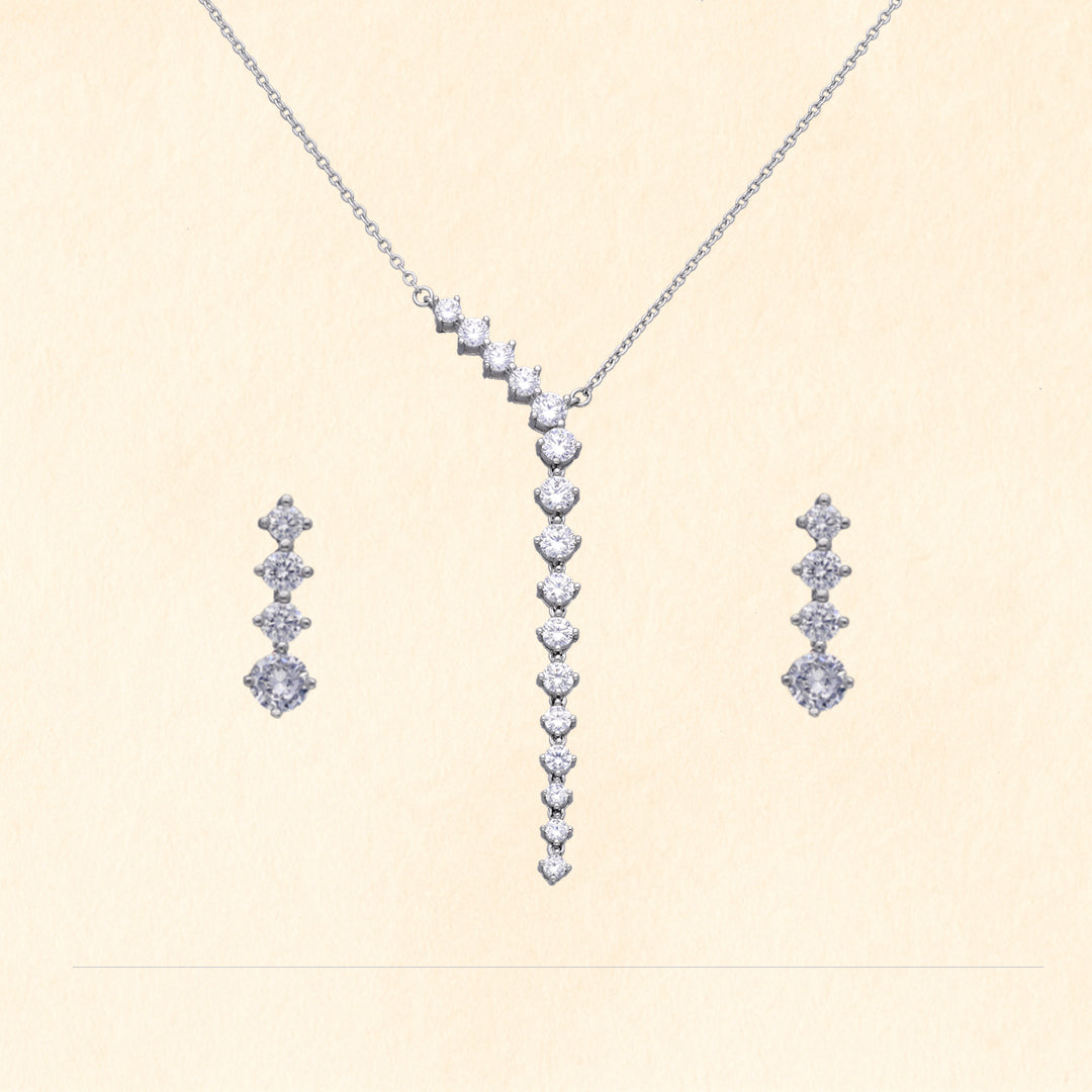 Linear Shine Necklace Set