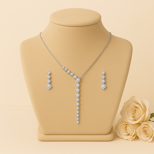 Linear Shine Necklace Set