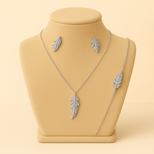 Silver Feather Necklace