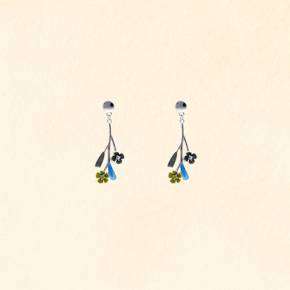 Enamel Bloom Necklace Set